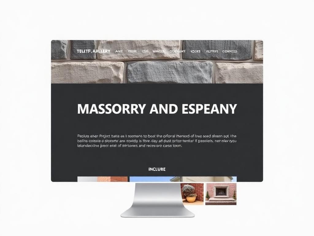Concept de site internet pour maçon — Maçonnerie générale